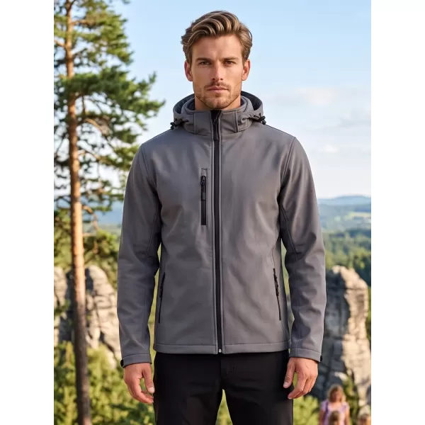  Muška softshell jakna ALTISPORT NoPrint NP/ALM225 TAMNO SIVI ODSJAJI 