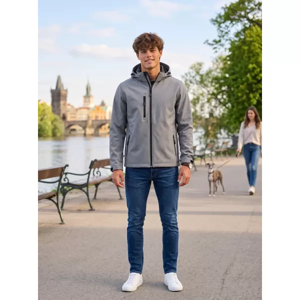  Muška softshell jakna ALTISPORT NoPrint NP/ALM225 ČELIČNO SIVA 