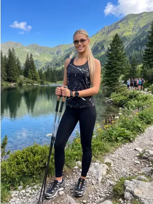 Ženska premium funkcionalna majica bez rukava ALTISPORT VOJ/ALW034TIL01 CRNA