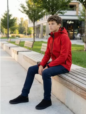 Dječja softshell jakna ALTISPORT NoPrint NP/ALK535 CRVENA