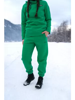 Ženska pamučna trenirka NORDBLANC BOYFRIEND NBSPL7888 ZELENA