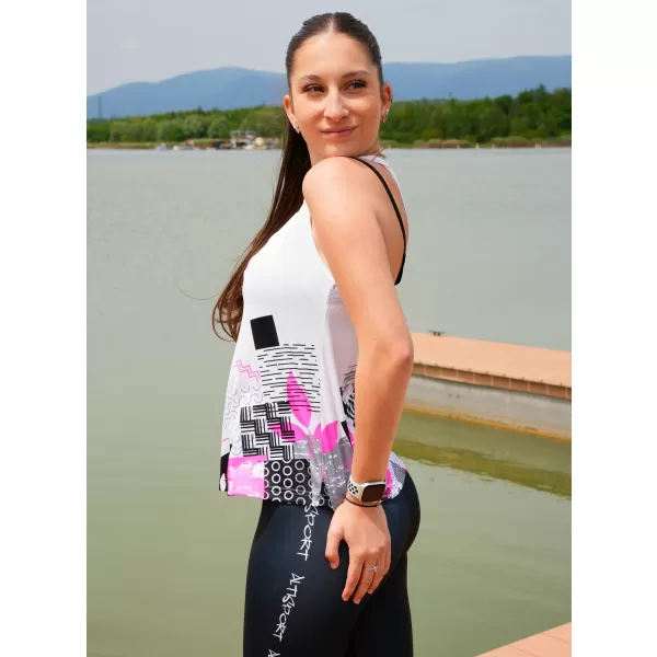  Ženska premium funkcionalna majica bez rukava ALTISPORT VOJ/ALW009TIL01 BIJELA 