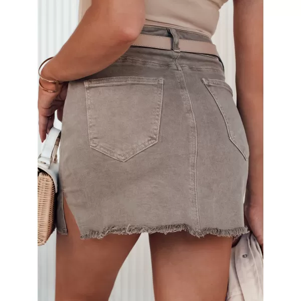  Ženska suknja DSTREET TRENDSTAR CY0457 BEŽ 