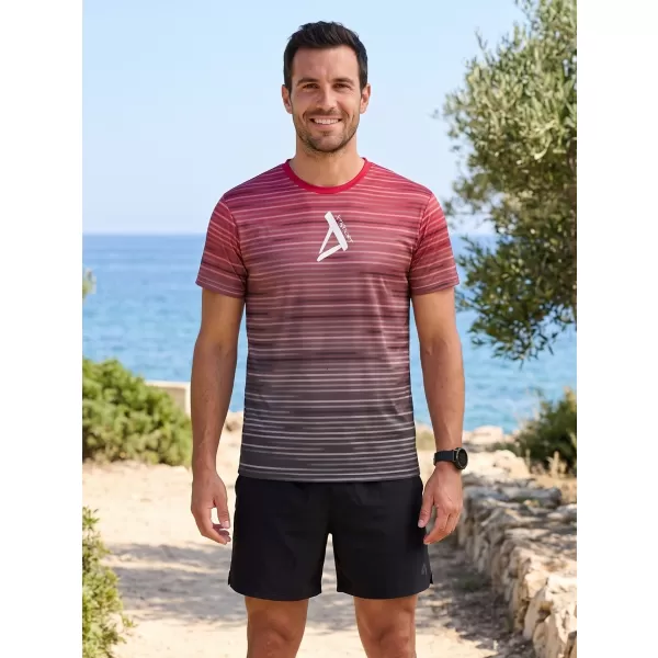  Muška premium funkcionalna majica ALTISPORT VOJ/ALM031TR01 CRNO/BORDO 