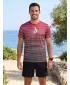 Muška premium funkcionalna majica ALTISPORT VOJ/ALM031TR01 CRNO/BORDO
