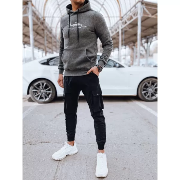  Muška dukserica DSTREET BX5705 TAMNO SIVA 