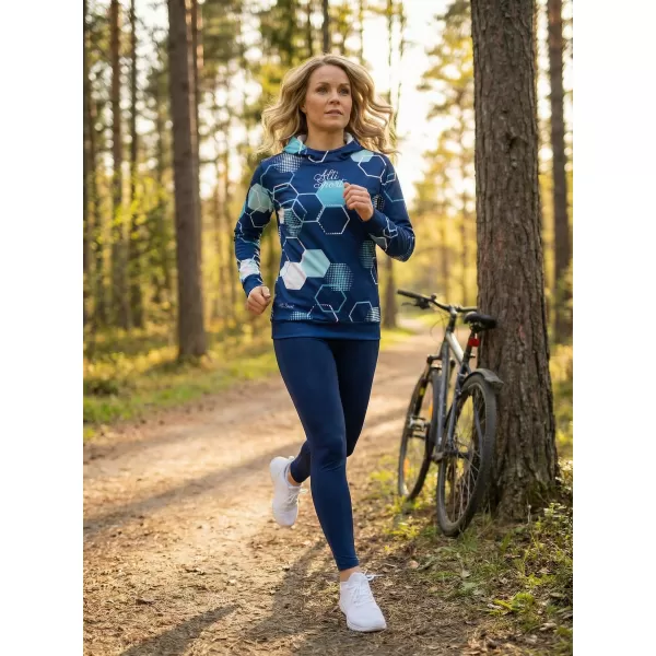  Ženska vrhunska funkcionalna majica ALTISPORT VOJ/ALW037MI01 TAMNOPLAVA 