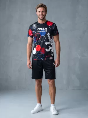 Muška premium funkcionalna majica ALTISPORT x CZE VOJ/ALM036TR01 HEKSA CRNA