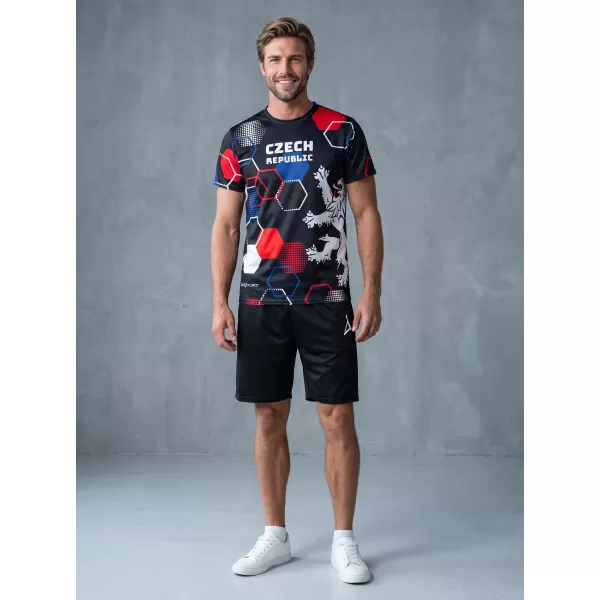  Muška premium funkcionalna majica ALTISPORT x CZE VOJ/ALM036TR01 HEKSA CRNA 