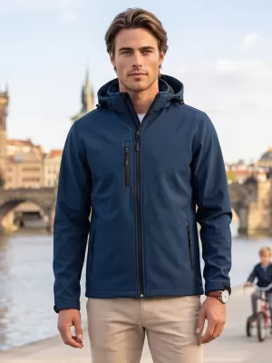 Muška softshell jakna ALTISPORT NoPrint NP/ALM225 TAMNOPLAVA
