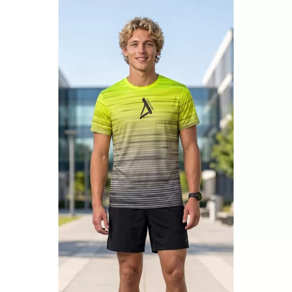  Muška premium funkcionalna majica ALTISPORT VOJ/ALM031TR01 CRNA/FLUO ŽUTA 