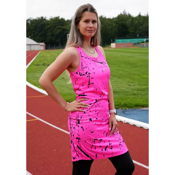  Ženska vrhunska funkcionalna haljina s prslukom ALTISPORT VOJ/ALW034SAT01 NEON/RUŽIČASTA 