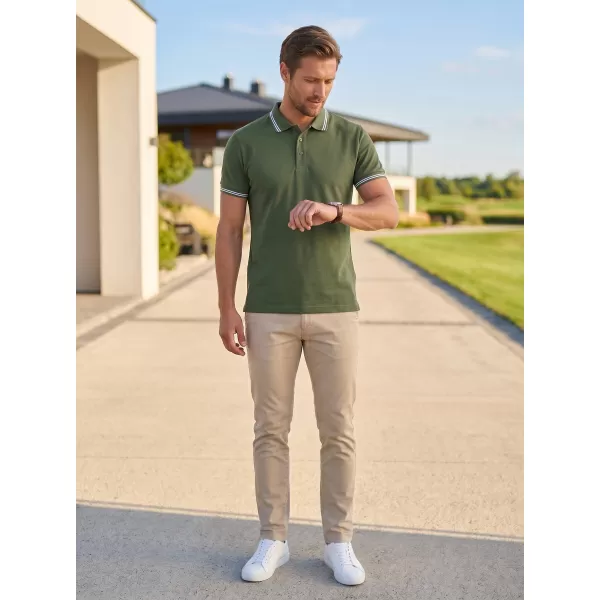  Muška majica kratkih rukava ALTISPORT NP/ALM921 KAKI 