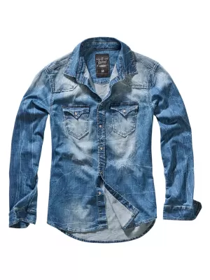 Košulja BRANDIT RILEY DENIM BD4020 PLAVO ISPRANO