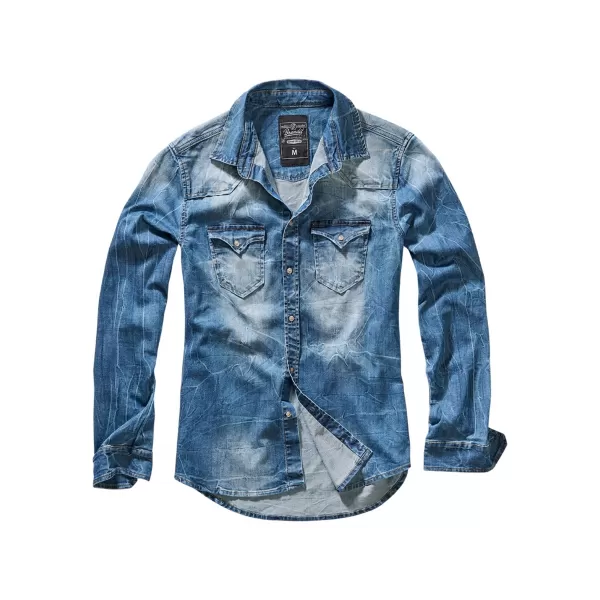  Košulja BRANDIT RILEY DENIM BD4020 PLAVO ISPRANO 
