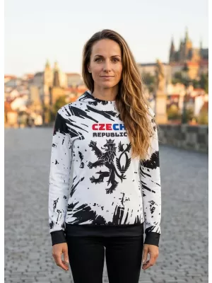 Ženska vrhunska funkcionalna majica ALTISPORT VOJ/ALW036MI01 APSTRAKCIJA BIJELA