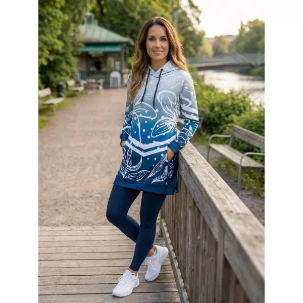  Ženska vrhunska funkcionalna majica ALTISPORT VOJ/ALW045MI03 TAMNOPLAVA/BIJELA 