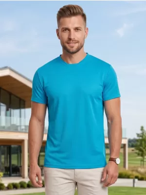 Funkcionalna muška majica ALTISPORT NoPrint NP/ALM421 TIRKIZ