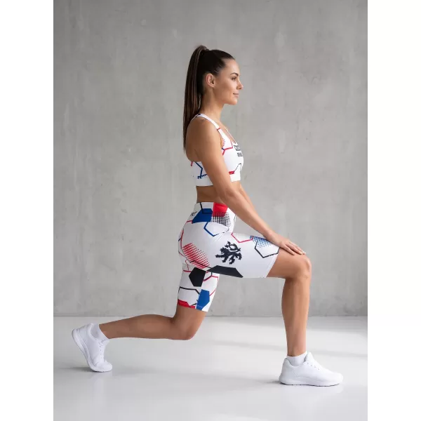  Ženske premium funkcionalne tajice iznad koljena ALTISPORT VOJ/ALW036LEG02 HEKSA BIJELA 