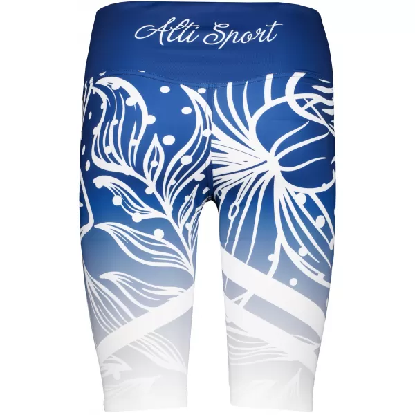  Ženske premium funkcionalne tajice iznad koljena ALTISPORT VOJ/ALW045LEG02 TAMNOPLAVA/BIJELA 