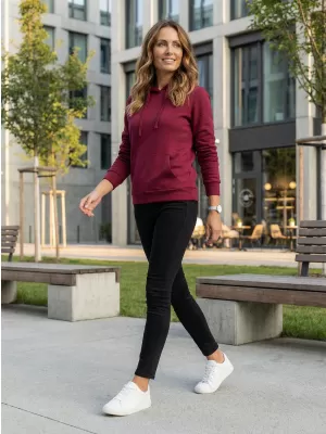 Ženski sweatshirt ALTISPORT NoPrint NP/ALW597NJ VINO