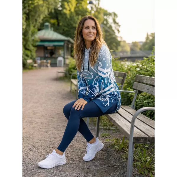  Ženska vrhunska funkcionalna majica ALTISPORT VOJ/ALW045MI03 TAMNOPLAVA/BIJELA 