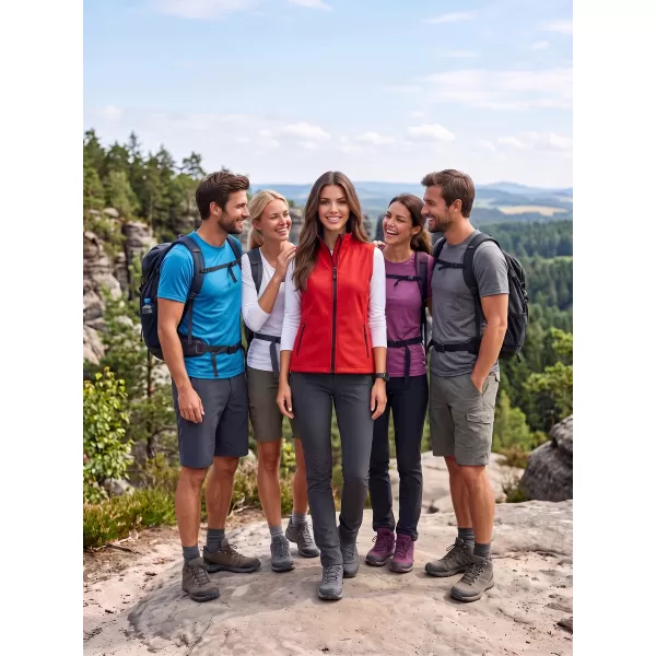  Ženski softshell prsluk ALTISPORT NoPrint NP/ALW7211NJ CRVENO/CRNO 
