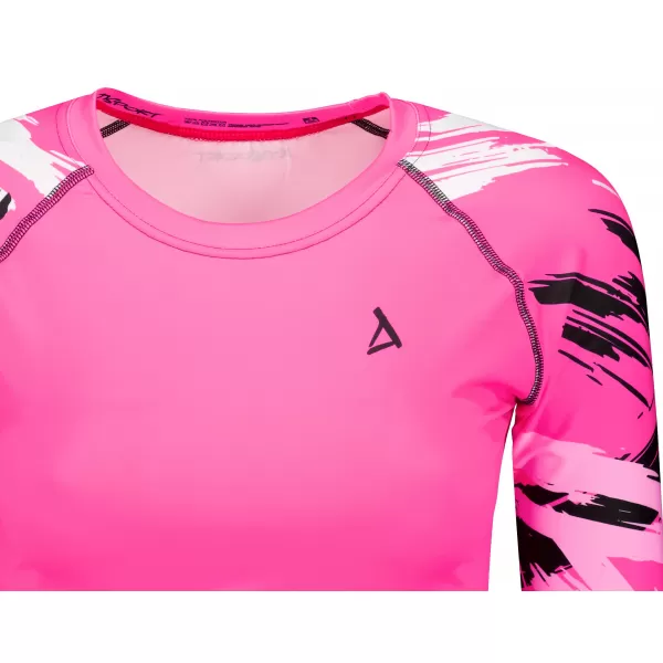  Ženski vrhunski funkcionalni skraćeni top s dugim rukavima ALTISPORT VOJ/ALW039TR04 FLUO RUŽIČASTA 