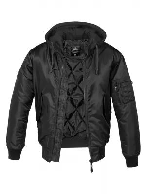 Jakna BRANDIT HOODED MA BD3150 CRNI