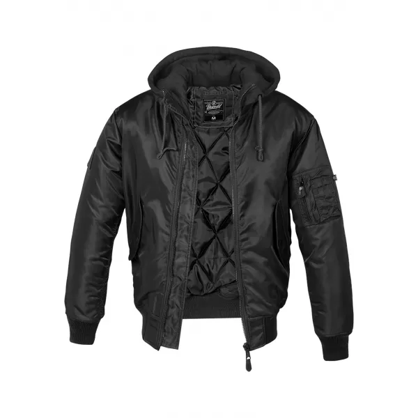  Jakna BRANDIT HOODED MA BD3150 CRNI 