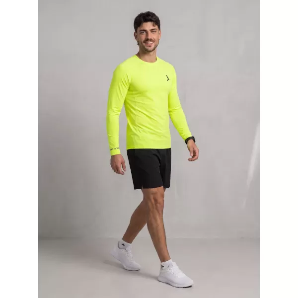  Muška premium funkcionalna kompresijska majica ALTISPORT VOJ/ALM000TR03 NEON ŽUTA 
