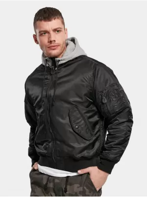 Jakna BRANDIT HOODED MA BD3150 CRNA/SIVA