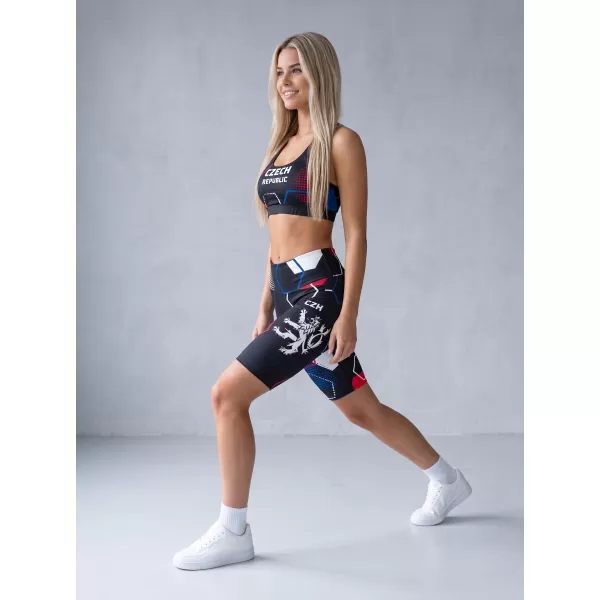  Ženske premium funkcionalne tajice iznad koljena ALTISPORT VOJ/ALW036LEG02 HEKSA CRNA 