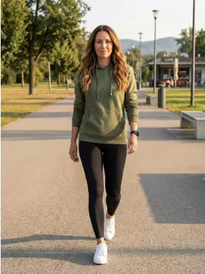 Ženski sweatshirt ALTISPORT NoPrint NP/ALW597NJ MASLINA