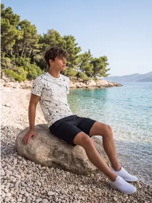 Muška funkcionalna premium majica ALTISPORT VOJ/ALM034TR01 BIJELA