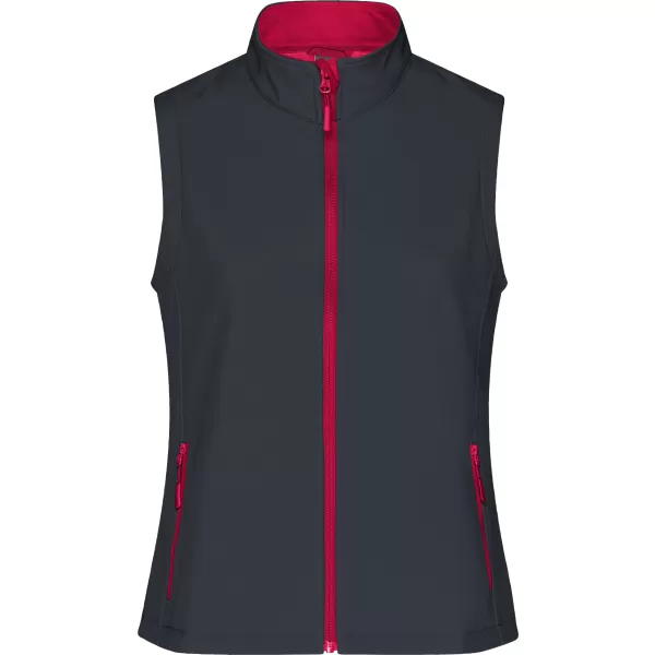  Ženski softshell prsluk ALTISPORT NoPrint NP/ALW7211NJ ŽELJEZNO SIVA/CRVENA 