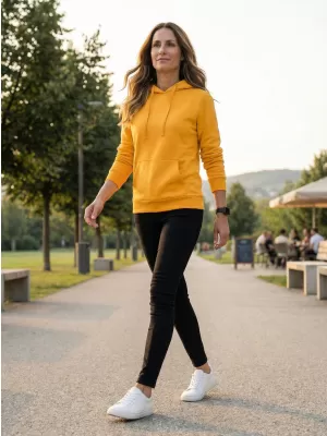 Ženski sweatshirt ALTISPORT NoPrint NP/ALW597NJ ZLATNO ŽUTA