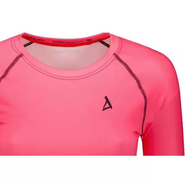  Ženski vrhunski funkcionalni skraćeni top s dugim rukavima ALTISPORT VOJ/ALW000TR04 FLUO RUŽIČASTA 