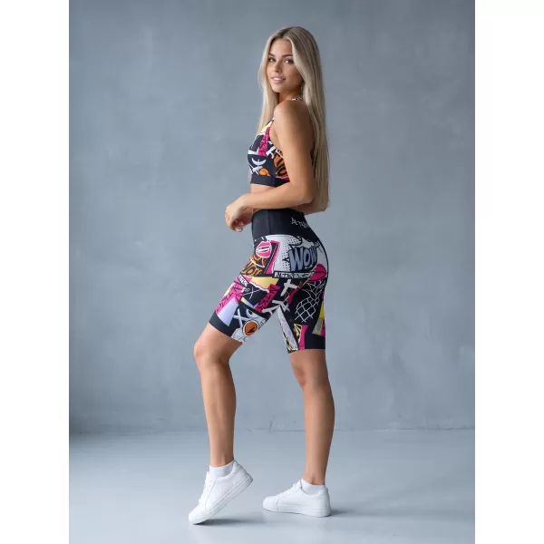  Ženske premium funkcionalne tajice iznad koljena ALTISPORT VOJ/ALW041LEG02 CRNA 