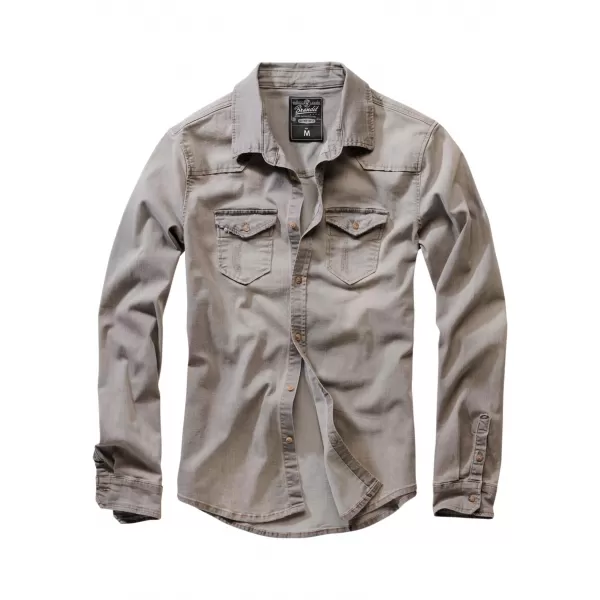  Košulja BRANDIT RILEY DENIM BD4020 SIVA 