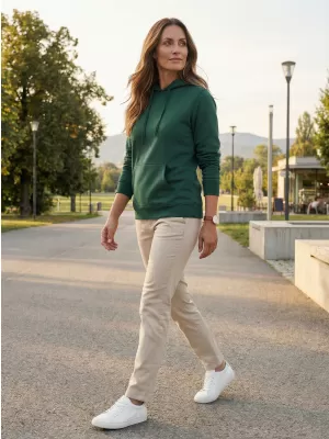 Ženski sweatshirt ALTISPORT NoPrint NP/ALW597NJ TAMNO ZELENA