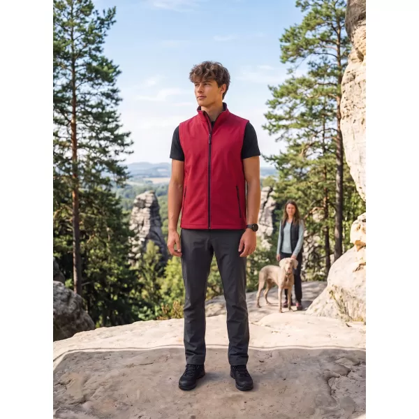 Muški softshell prsluk ALTISPORT NoPrint NP/ALM8211NJ CRVENO/CRNO 