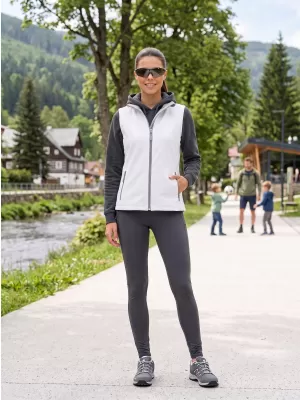 Ženski softshell prsluk ALTISPORT NoPrint NP/ALW7211NJ BIJELO/BIJELO