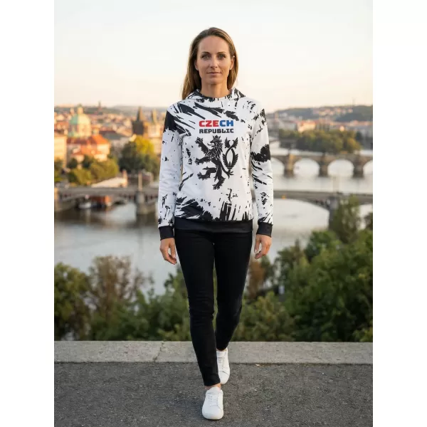  Ženska vrhunska funkcionalna majica ALTISPORT VOJ/ALW036MI01 APSTRAKCIJA BIJELA 