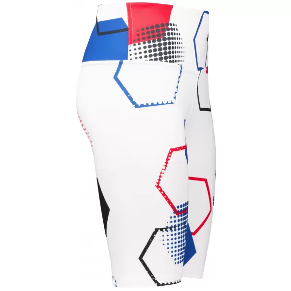  Ženske premium funkcionalne tajice iznad koljena ALTISPORT VOJ/ALW036LEG02 HEKSA BIJELA 