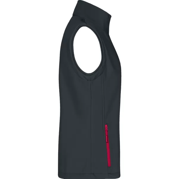  Ženski softshell prsluk ALTISPORT NoPrint NP/ALW7211NJ ŽELJEZNO SIVA/CRVENA 