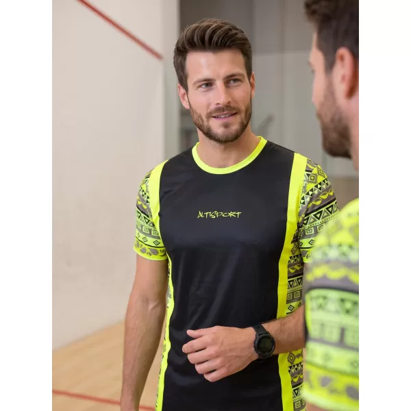 Muška funkcionalna premium majica ALTISPORT VOJ/ALM043TR01 NEON ŽUTA 