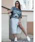 Ženska suknja DSTREET PROMA CY0466 PLAVI