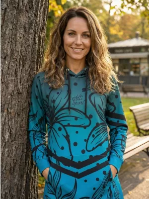 Ženska vrhunska funkcionalna majica ALTISPORT VOJ/ALW045MI03 SMARAGDNO/CRNO