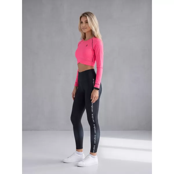  Ženski vrhunski funkcionalni skraćeni top s dugim rukavima ALTISPORT VOJ/ALW000TR04 FLUO RUŽIČASTA 